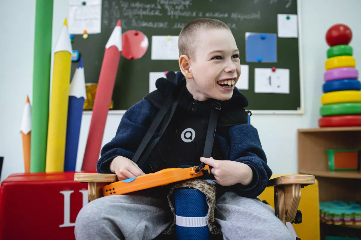 Boy in the Kobrin CED centre